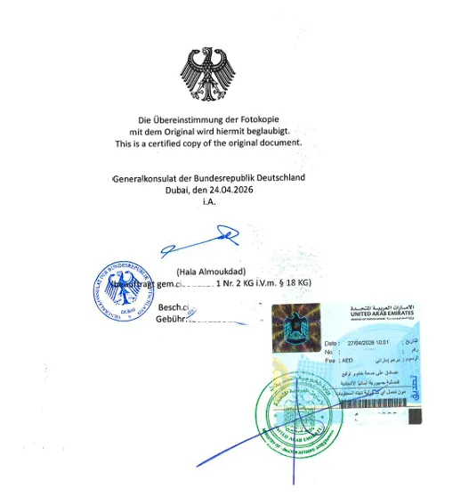 German-Consulate-Attestation-In-Dubai-stamps