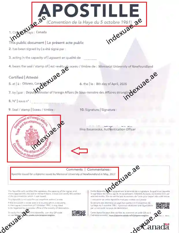 Canada-Certificate-Attestation-In-Dubai-process
