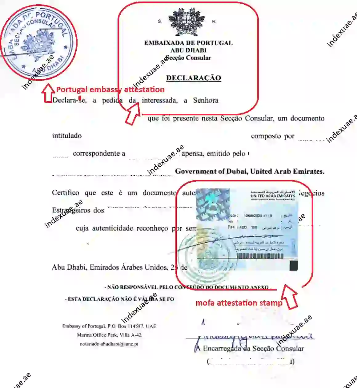 Portugal-Embassy-Attestation-In-Abu-Dhabi-Uae-Stamp