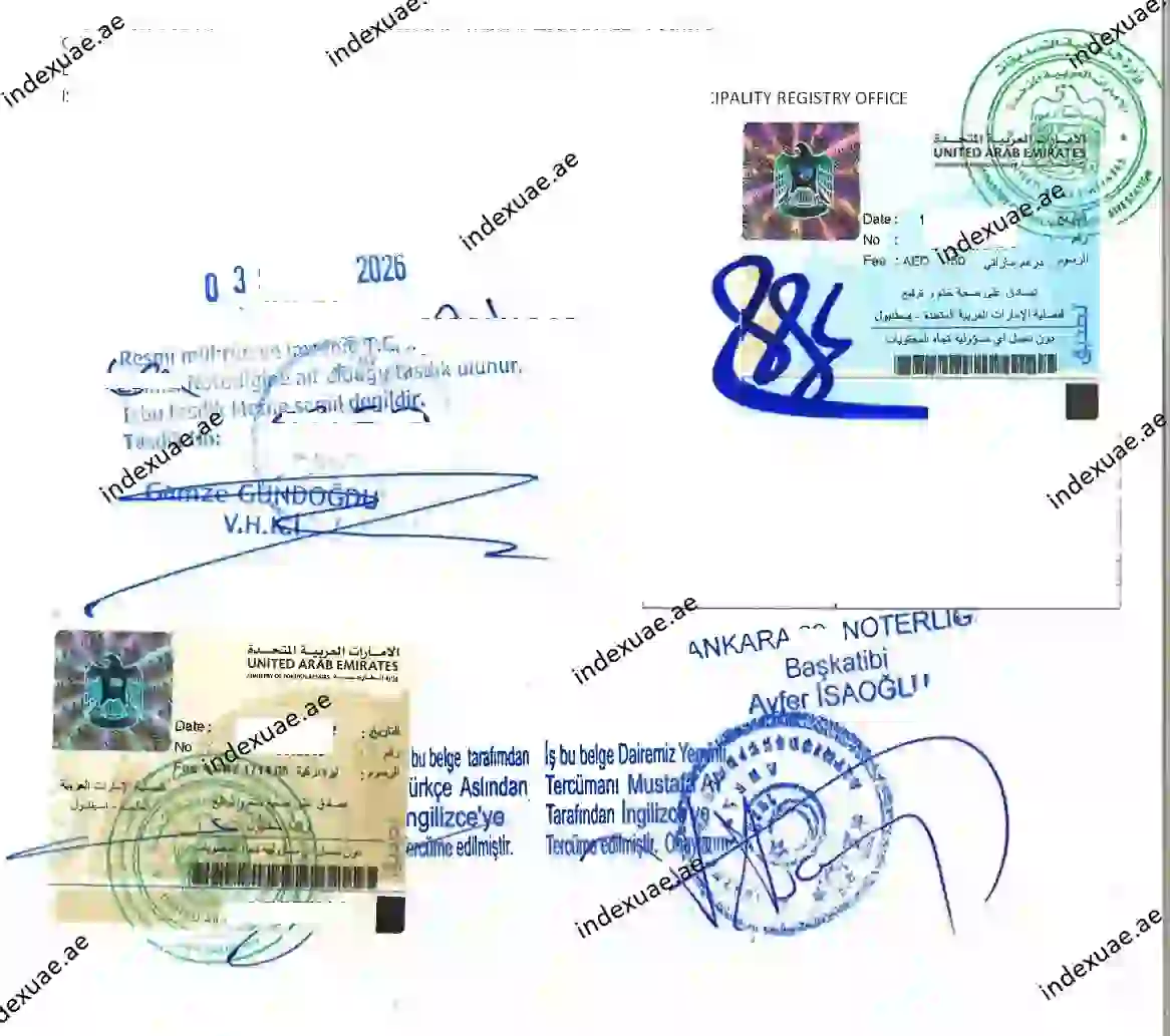 Turkey-Certificate-Attestation-In-Dubai-Stamps